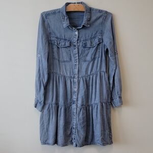 Velvet Heart Blue Long Sleeve Dress